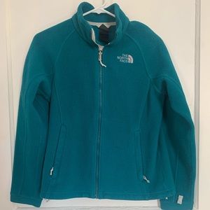 North Face women’s small fleece: aqua green